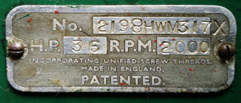 Ebenezer's engine build plate